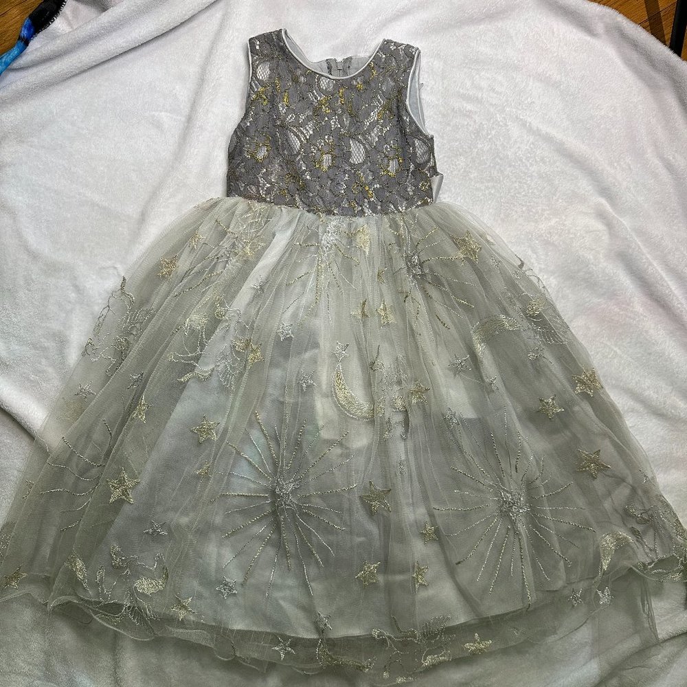 Formal Ball Gown Wedding Dress Girls Size 4/5T